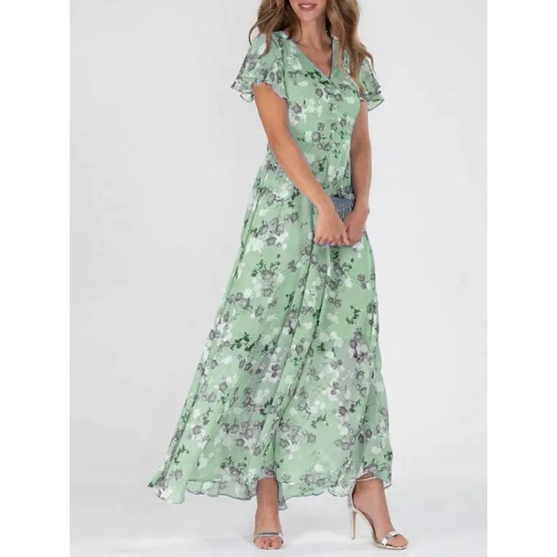 Women's Printed Waist-Tuck Dress