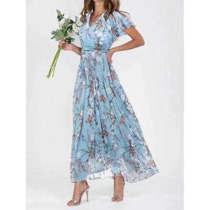 Women's Printed Waist-Tuck Dress