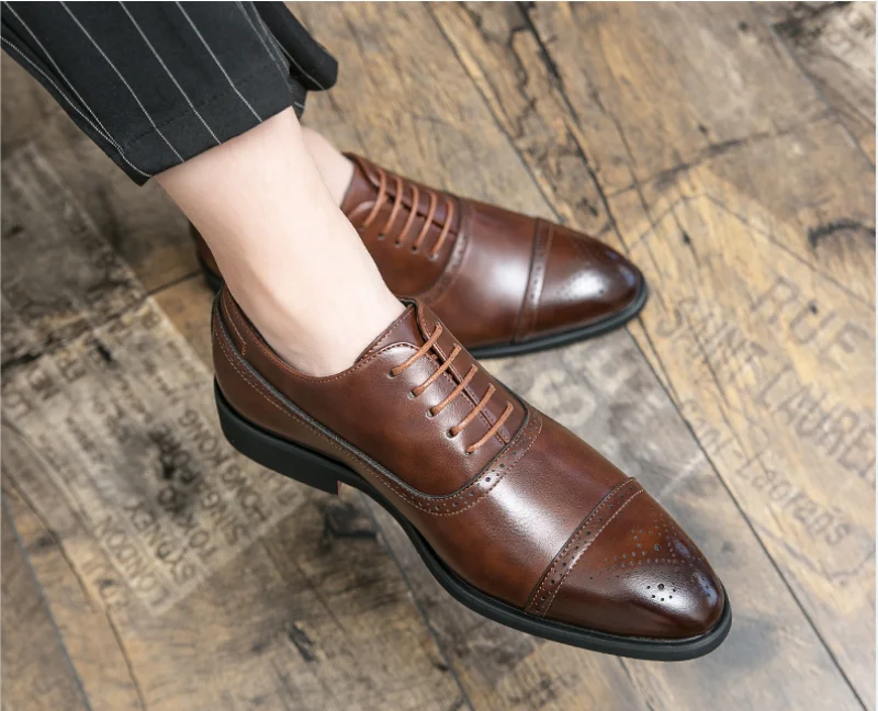 Men's Shoes Lace - Up Red Sole Fashion Business Dress