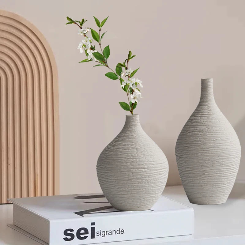 Ceramic Vase Mediterranean Style - Elegant Home Décor