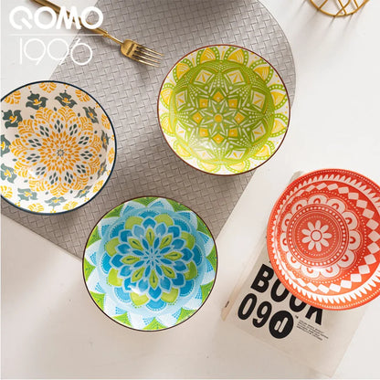 Ceramic Bowl Set Multicolored | Porcelain Dinnerware