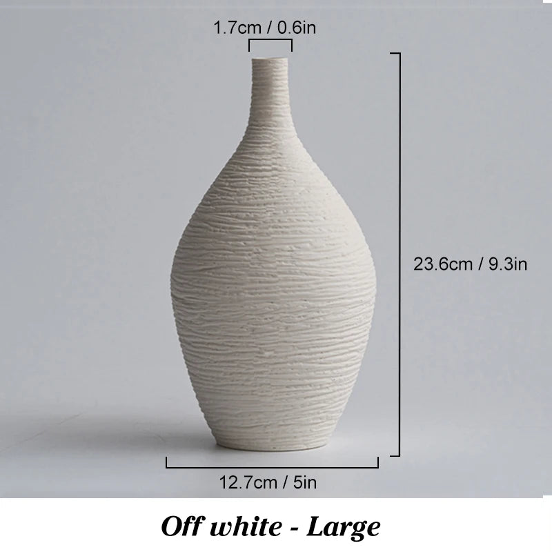 Ceramic Vase Mediterranean Style - Elegant Home Décor