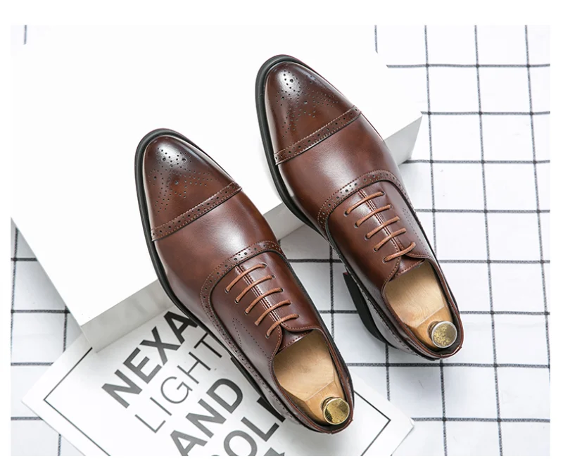 Men's Shoes Lace - Up Red Sole Fashion Business Dress